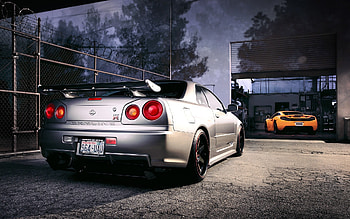 car, Nissan, JDM, Tuning, Nissan Skyline GT R R 1920Ã HD wallpaper